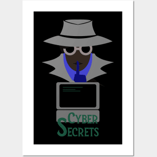 Lady Grey (Cyber Secrets Afro): A Cybersecurity Design Posters and Art